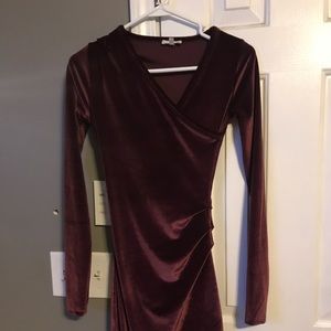 Wilfred Free ruched velvet dress